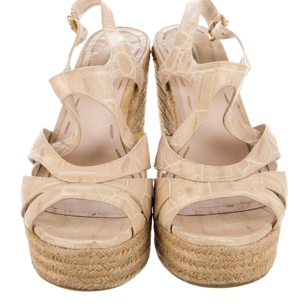 Miu Miu 37 1/2 / 7.5 St Cocco Miele